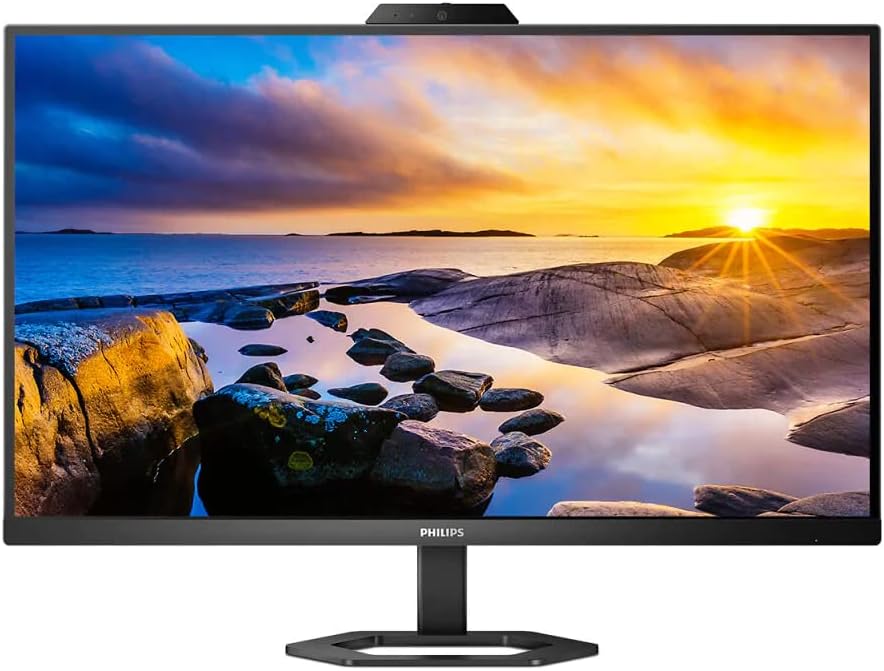 Philips 27E1N5600HE 27 Inch QHD LCD Monitor with Windows Hello Webcam IPS