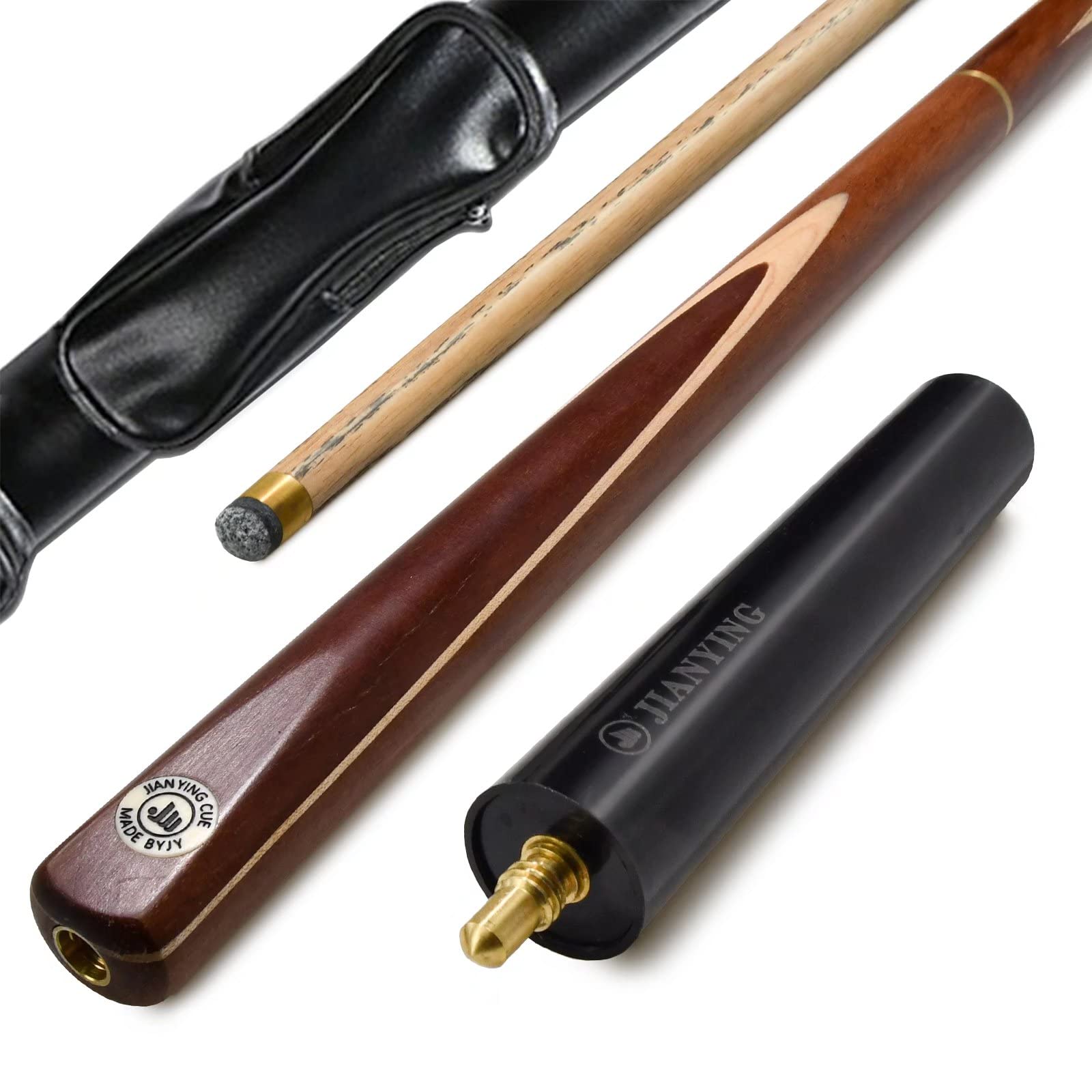 AONETIGER Snooker Cue 3/4 Jointed Handmade Pool Cue Ash Shaft Billiard Cue 3 Piece 57" 18oz Tip 10mm with Extension Accessories Hard Case/Bag Options to Choose
