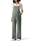 G4Free Maternity Jumpsuits Adjustable Strap Overalls Pregnancy Wide Leg Rompers with Pockets