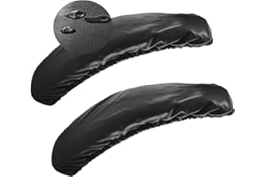 Shukii Waterproof Office Desk Chair Armrest Covers PU Leather Chair Covers Stretchable Rotating Computer Chair Slipcovers Protector High Chair Cover for Office Desk Chair