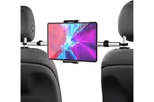 woleyi Car Headrest Tablet Holder Mount - [Anti Shake & Stretchable] Phone iPad Holder Back Seat for Car Between Kids Stand for iPad Pro 12.9 Air Mini, Galaxy Tabs, Switch, 4-13" Cell Phones & Tablets
