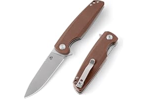REAT Folding Pocket Knife, 3.5" 8Cr14Mov Steel Blade G10 Handle with Pocket Clip,Pocket Knife for Men Women, Utility knives for Camping Hiking Survival