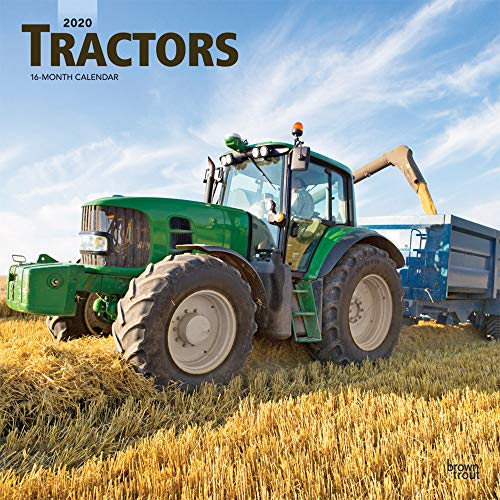 Tractors 2020 12 x 12 Inch Monthly Square Wall Calendar, Farm Rural Country by