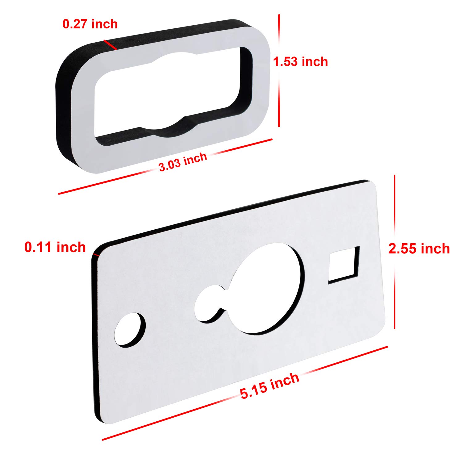 RUXIFEY Roof Cab Marker Light Gasket Clearance Running Lamp Seal