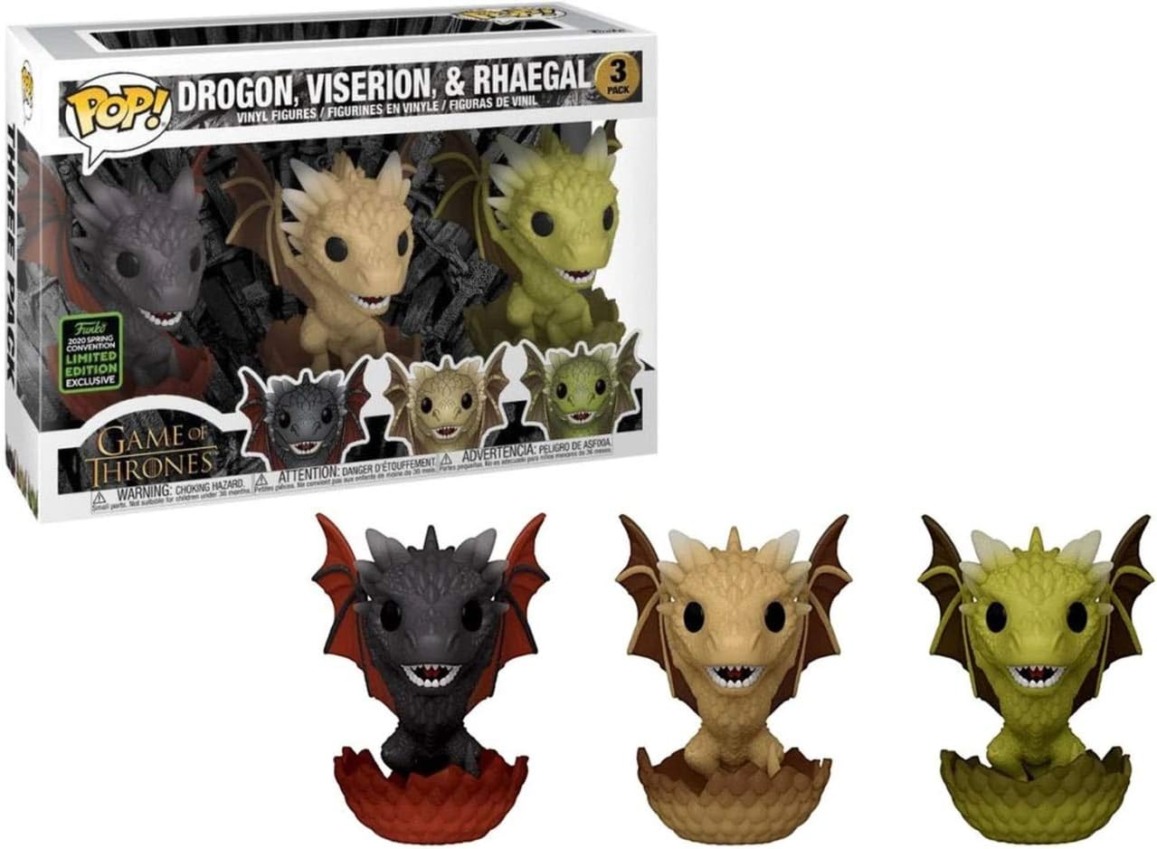 game of thrones dragon 3 pack funko