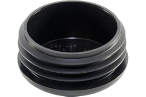 Caplugs 99395065 Plastic Plug for Round Tubing. CCF-2 3/8-10-14, PE-LD, to fit Round Tube Size OD2.375" Wall Thickness 10-14 GA, Black (Pack of 16)