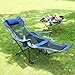Seatopia Camping Recliner and Lounge Chair, Backpacking Folding Chair with Headrest, Footrest and Storage Bag for Outdoor Camping, BBQ, 300lbs Weight Capacity
