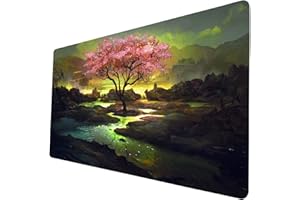 STORKY MTG Playmat, Game Play Mat for MTG TCG 24 x 14 inches Trading Card Inked Game Playmats with Storage Bag Smooth Rubber Surface Battle Game