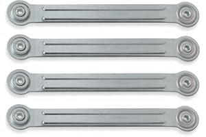 G GOODSZONE Glider Bearing Arm Brackets, 4 Pack, 10" Overall Length, 8-5/8" Hole to Hole, Silver Steel, Powder Coated, Furniture Mount