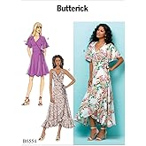 Butterick Patterns Misses' Wrap Dress, E5 (14-16-18-20-22)