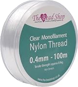 The Bead Shop Clear Nylon Thread 0.4mm 100m Invisible String 8.9kg view 1