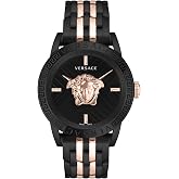 Versace V-Code Collection Luxury Mens Watch Timepiece