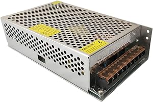 Henxlco AC 100-240V to DC 5V 40A 200W Switching Power Supply Adapter Transformers for LED Strip Flexible Lights