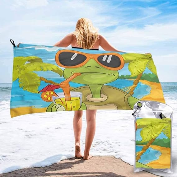 Beach Towels Printed Quick Dry Towel Blanket Sand Free Soft