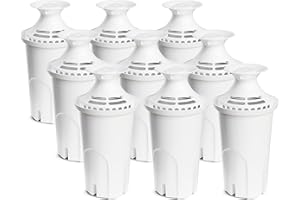 Water Filter Replacement Compatible with Brita Water Pitchers and Dispensers, by DESENRUIS for Classic 35557, OB03, Mavea 107007, Reduce Chlorine and Bad Taste, BPA free, Pack of 9