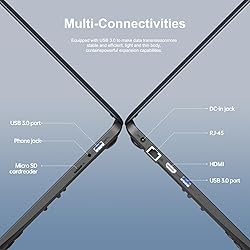 LETSUNG 14" Itel Laptop Computer with Intel Celeron