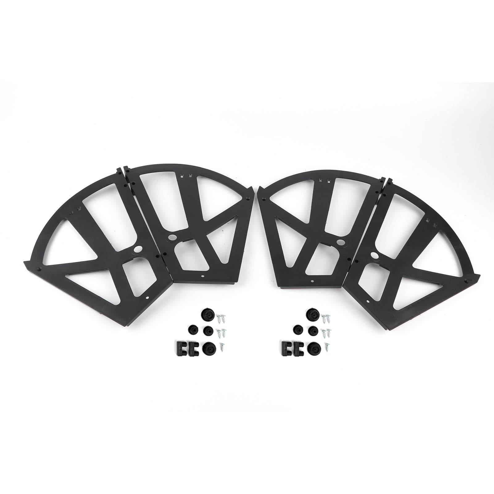 Photo 1 of 4Pcs ABS Furniture Hinge Shoes Drawer Cabinet Hinges Flip Plate Frame Turning Rack Accessory