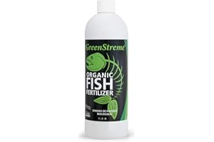 GreenStreme Fish Fertilizer – 500 mL Ontario Organic Fresh Trout-Based Patented Liquid Fertilizer Low-Odour Premium (3 Sizes)