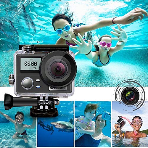 BFZJ Action Kamera Ultra HD 4K 1080P WiFi 2.0"170D Unterwasser wasserdichter Helm Video Recording Kameras Mini Sport Cam DV Fernbedienung – Bild 8