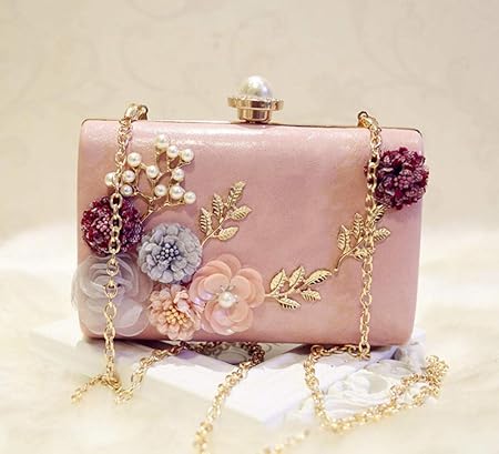 pale pink clutch bag