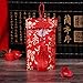 Corciosy Chinese New Year Red Envelopes Lunar 2025 Snake Year, Silk Red Pocket 4PCS Hong Bao Money Holder Cash Coin Lucky Money Envelopes for Happy New Year Spring Festival Birthday Wedding