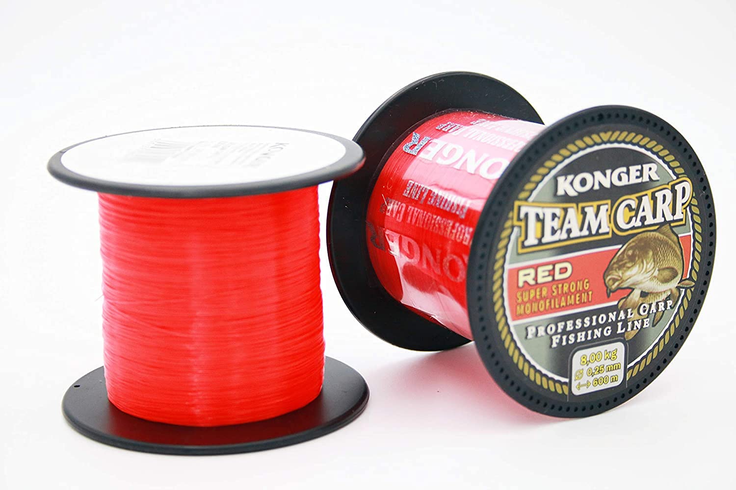 Konger Fishing Line Carp Red Fast Sinking 600 m 0.20-0.40 mm Feeder Line, red, 0,20mm / 5,20kg