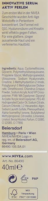 Nivea Q10 Serum Active Pearls 40 Ml Amazon De Beauty