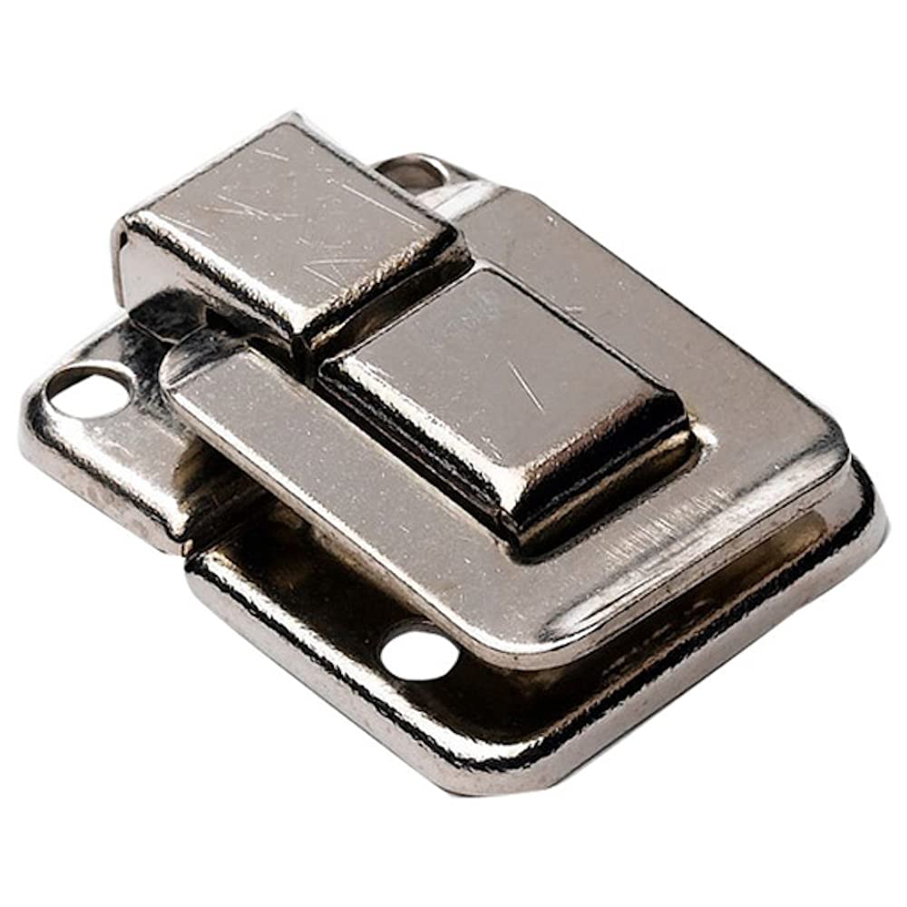 Merriway BH02803 (2 Pcs) Suitcase / Case Catch, 39 x 29mm (1.1/2 inch x 1.1/8 inch) Nickel Plated - Pack of 2 Pieces
