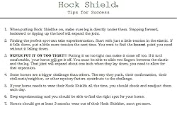 Click Horse Hock Shield, Horse Care Boots, Hock
