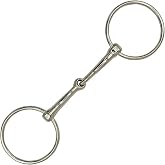 BRINGERPET Loose Ring Snaffle Bit for Horses, Iron Training Bit, Direct Pressure for Young, Green or Sensitive Horses, Western Training &amp; English Riding