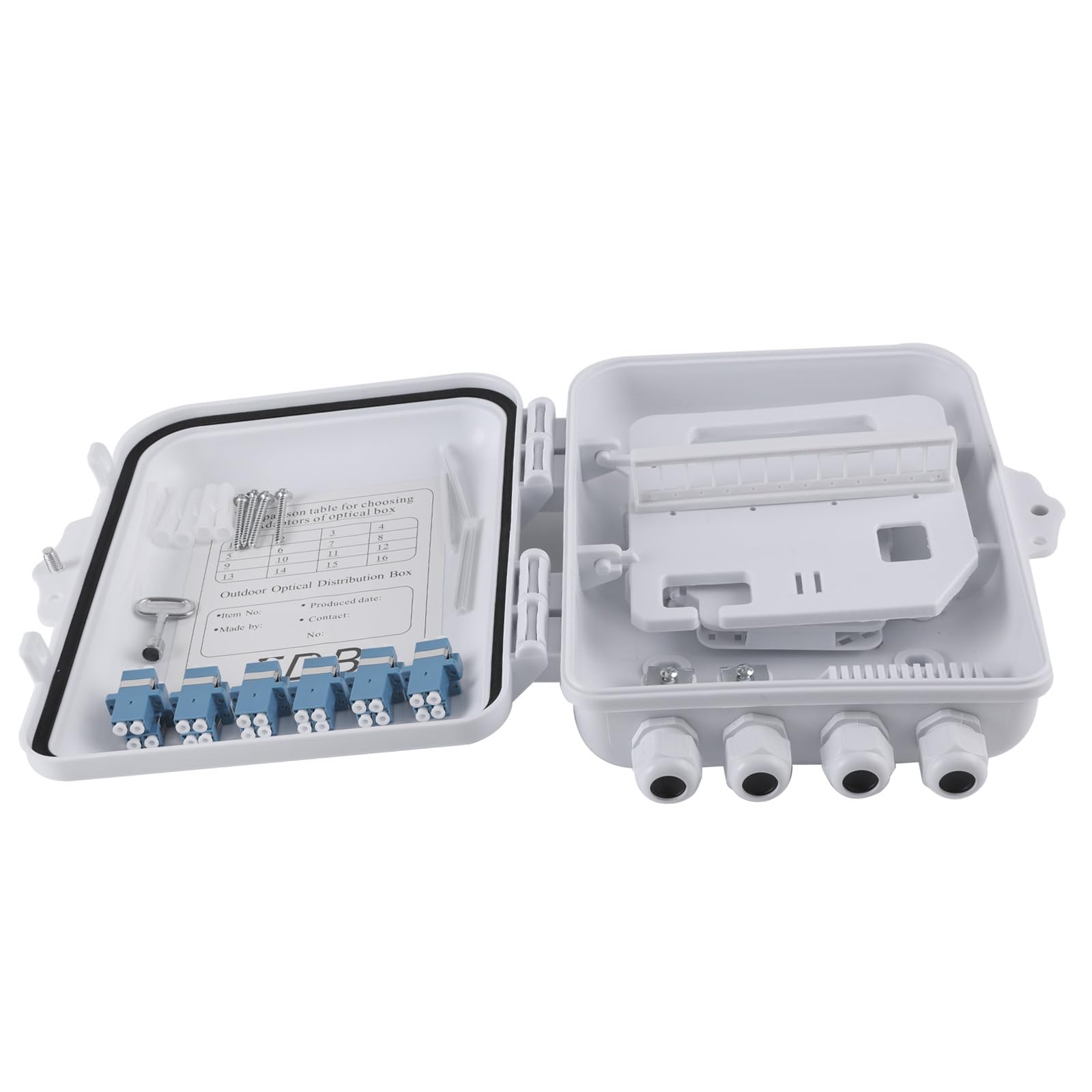 Eardion 12 Core Fiber Distribution Box, 12 Port