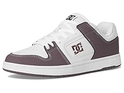 DC Men's Manteca 4 Skate Shoe, White/Plum, 7.5