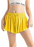 Kids Shorts Yellow with Pocket Drawstring 2 in 1