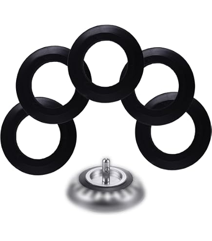 thumbnail image 2 of 10x 34mm Basin Sink Plug O-Ring Spare Sealing Gasket Bath Drain Stopper Seals | UK 2 of 13