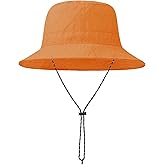 Zando Waterproof Bucket Hat for Woman Men Rain Hat UPF 50+ Sun Hats for Women Packable Outdoor Hiking Safari Fishing Hat