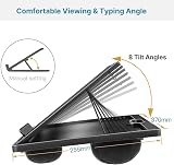 HUANUO Lap Desk with Cushion, 14.8x11 inch, 8 Angles, Portable Laptop Tray view 9