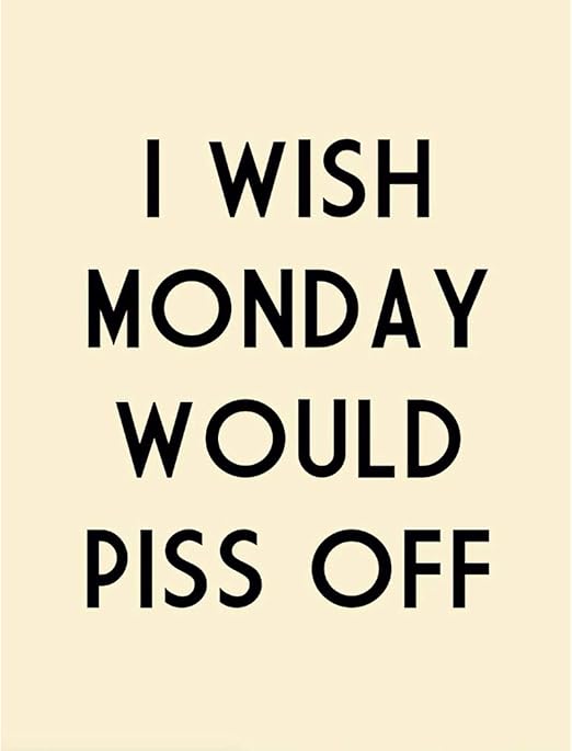 Télécharger gratuitement Images Amazon Com I Wish Monday Would Piss Off Funny Rude Humour Office dernière salutations