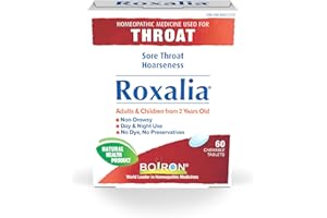 Boiron Roxalia, 60 tablets, Homeopathic Medicine for sore throats and hoarseness