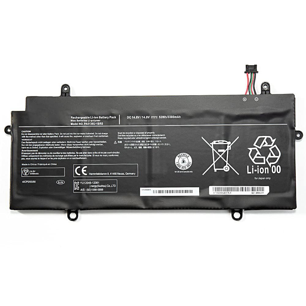 7XINbox 14.8 V 52 Wh 3380 mAh PA5136U-1BRS PA5136U Laptop Battery Compatible with Toshiba Portege Z30 Z30-A Z30-B Z30-C Z30-A1301 Z30-B K10M