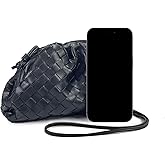 Woven Dumpling Bag for Women Clutch Purses, Cloud Crossbody Handbag Soft Shoulder Bag