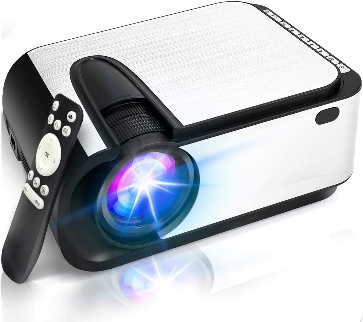 Rapidi Projector Mua Mini Projector,Patviti Portable Projector with 8000 Lumen and Full ...
