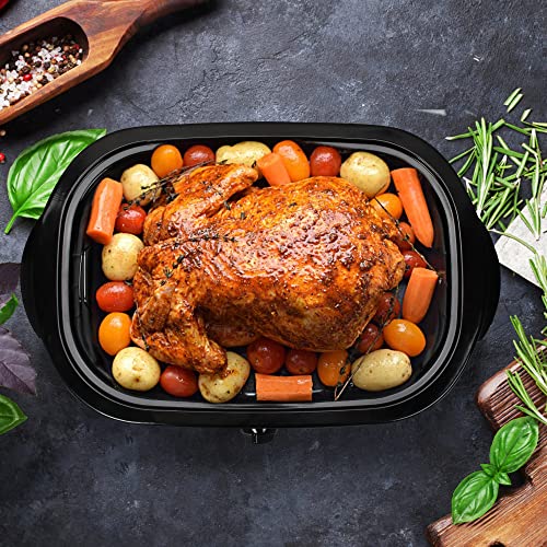 Sunvivi 20 quart Electric Roaster with Removable Pan, Electric Turkey