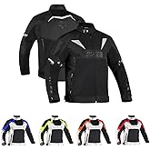 JAG Mesh Motorcycle Jacket-Biker Jacket-CE Armored Motorbike Jacket Men-High Visibility Breathable Riding Jacket