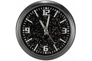 Car Clock for Cadillac Escalade 2021-2025, Self-Adhesive Round Electronic Luminous Clocks, High-Definition Time Display Clock