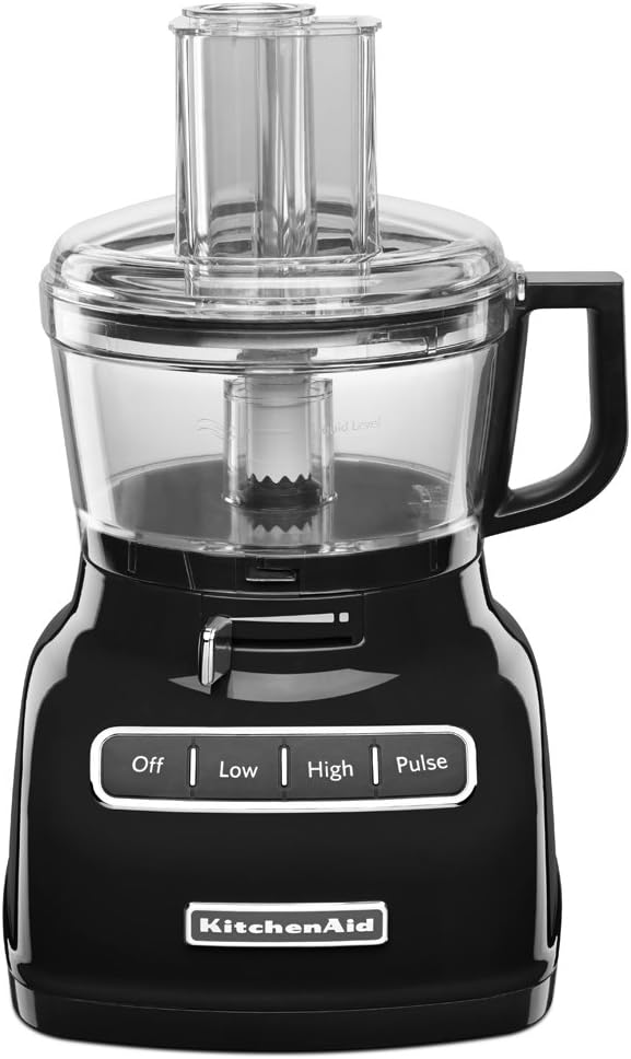 KitchenAid KFP0722OB 7-Cup Food Processor with Exact Slice System - Onyx Black