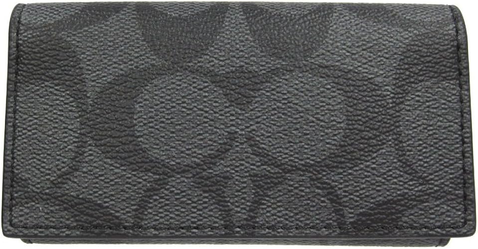 Amazon コーチ Coach 小物 キーケース F チャコール ブラック Cq Bk シグネチャー メンズ レディース アウトレット品 並行輸入品 キーケース