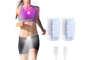 PIFOOG Running lights for Runners LED RGB Rechargeable Clip on Light