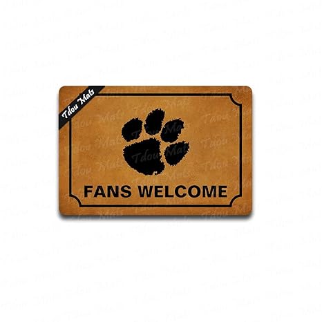 Amazoncom Tdou Personalized Doormat Clemson University