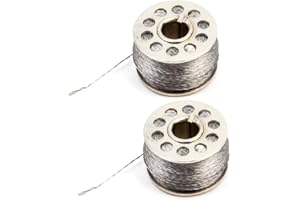 Mayata 2pcs 316L Conductive Stainless Steel Supporting Wearable Conductive smooth Thread - 22 Meter/72ft winder for Arduino for LilyPad Drop ship