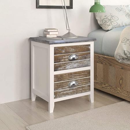 Daonanba Drawer Cabinet Bedside Table Furniture For Bedroom
